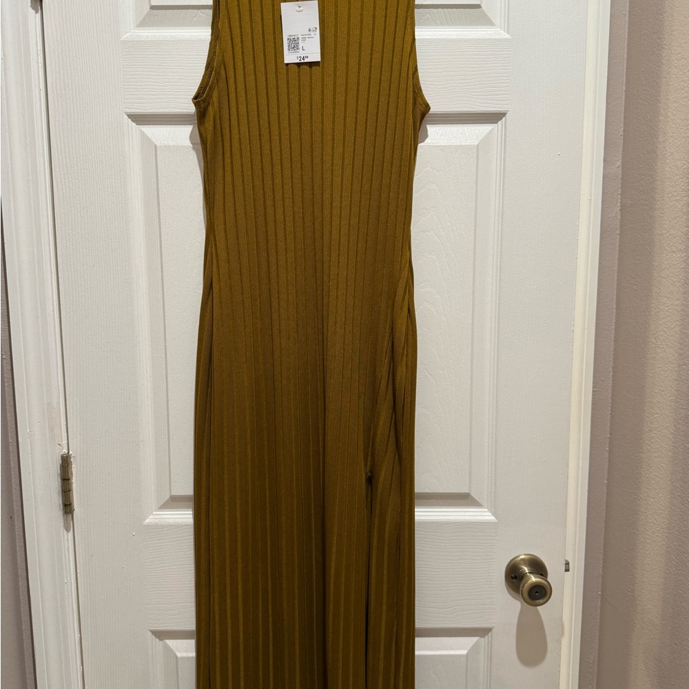(New) Forever 21 Olive Sheath Maxi Dress